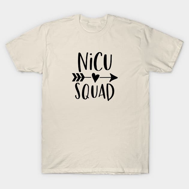 NICU Nurse Gift NICU Nurse Shirt NICU Squad T-Shirt by kmcollectible